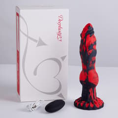 Utimi & Deeplusty Thrusting Monster Dildo – 9.6" Vibrator with 8 Vibration & 8 Stretch Modes, App Remote Control for Couples