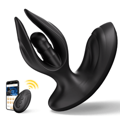 Utimi & Deeplusty Inflatable Prostate Massager Anal Sex Toy with App & Remote, 8 Vibration Modes