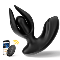 Utimi & Deeplusty Inflatable Prostate Massager Anal Sex Toy with App & Remote, 8 Vibration Modes