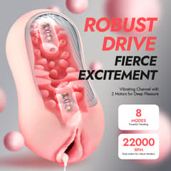 Peanut – Utimi & Deeplusty Dual-Channel Squeezable Male Masturbator, App Vibe & Magnetic Charge