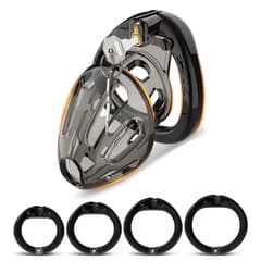 Breathable - chastity cage with open ring design
