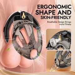 Breathable - chastity cage with open ring design