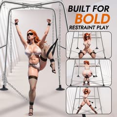 Utimi Heavy-Duty Sex Swing Stand – Adjustable Couples Sling with 1000 lb Steel Frame