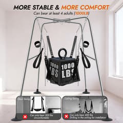 Utimi Heavy-Duty Sex Swing Stand – Adjustable Couples Sling with 1000 lb Steel Frame