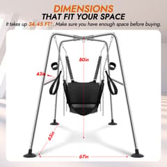 Utimi Heavy-Duty Sex Swing Stand – Adjustable Couples Sling with 1000 lb Steel Frame