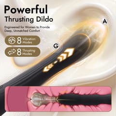 Eclipse – APP Control Thrusting Vibrator for G-Spot & Clitoral Stimulation, 8 Modes, Rechargeable Waterproof