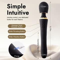 Eclipse – APP Control Thrusting Vibrator for G-Spot & Clitoral Stimulation, 8 Modes, Rechargeable Waterproof