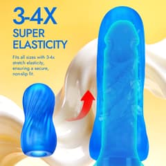 Pulse - Utimi & Deeplusty – Ultra-Soft TPE Male Masturbator Sleeve, Realistic 3D Textured Stroker for Men, 6PCS