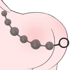 Anal Beads - Plug Pull Beads With Safety Pull Ring