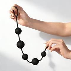Anal Beads - Plug Pull Beads With Safety Pull Ring