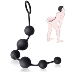 Anal Beads - Plug Pull Beads With Safety Pull Ring