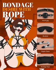 BDSM 11PCS - 11 Pieces Leather Restraints Kits