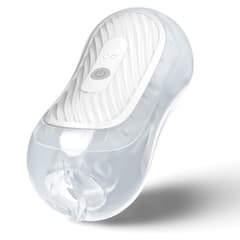 (Pre sale)Peanut – Utimi Dual-Channel Squeezable Male Masturbator, App Vibe & Magnetic Charge (Clear)