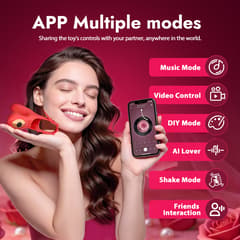 APP-Controlled Adjustable Vibrating Cock Ring & Penis Sleeve for Couples