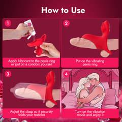 APP-Controlled Adjustable Vibrating Cock Ring & Penis Sleeve for Couples