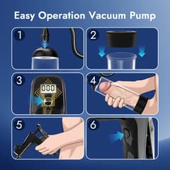UTIMI Penis Pump for Men – Vacuum Penis Enlarger Kit with 3 Cock Rings & 2 Silicone Sleeves