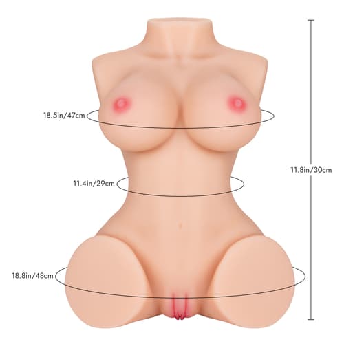 Utimi & ISEXSE Abby: 6.5LB Mini Torso Sex Doll Pocket Pussy