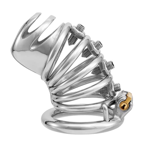 Fidelity - Penis Bondage Chastity Cage with Triple Rings
