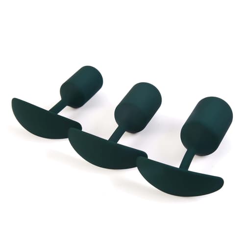 Torpedo Weighted Workout Silicone Rear Anal Plugs 3-Piece Set