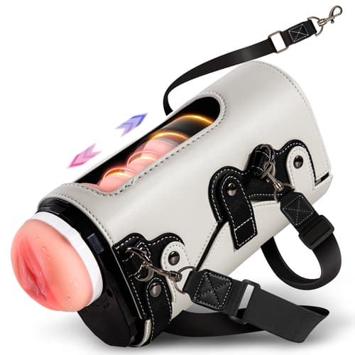 Lulu Stroker - Utimi Exclusive Hands Free Strap-on Male Masturbator (White)