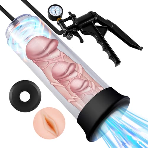 UTIMI Male Vacuum Penis Pump with Lifelike Vagina Sleeve – Enlargement Device for Men