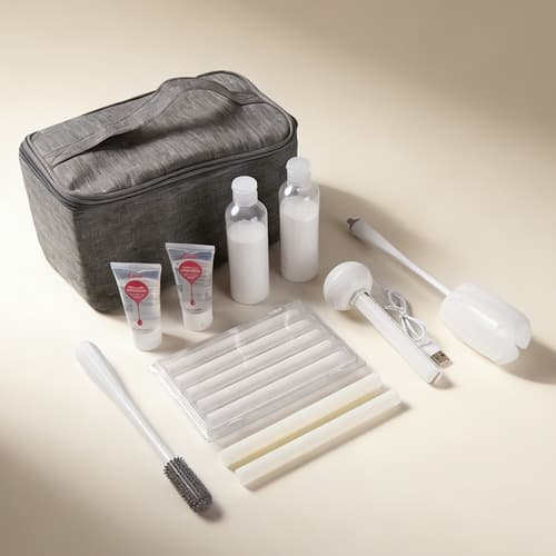 Utimi Care Kit – Complete Cleaning & Maintenance Set for Male Masturbators & Washable Love Dolls (Heating Rod, Drying Sticks, Lube & Storage Bag)