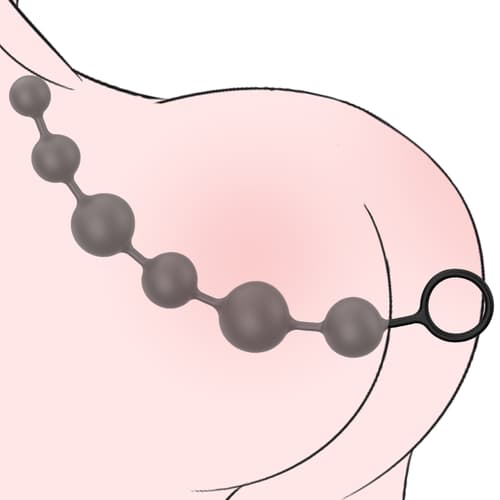 Anal Beads - Plug Pull Beads With Safety Pull Ring
