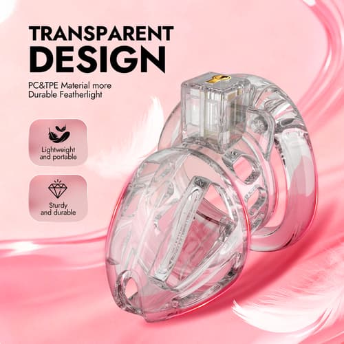 Open Movable Ring Design Chastity Breathable Cage CB Vertical Locks