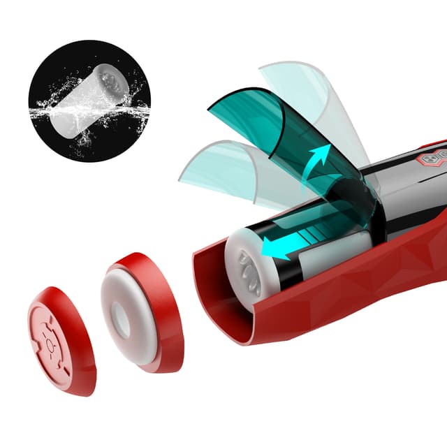 Red Racer - 10 Rotating Thrust Masturbator
