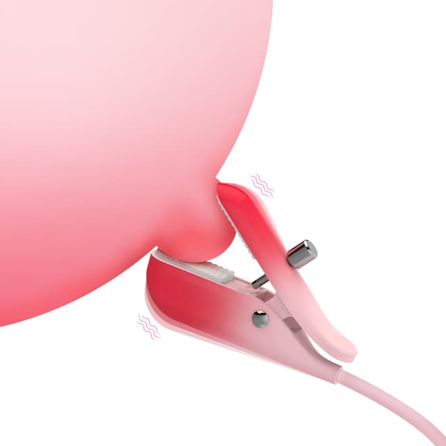 Nipple Clip Vibrator - Remote Controlled 2 in 1 Nipple Clip, Clitoral Clip Stimulator