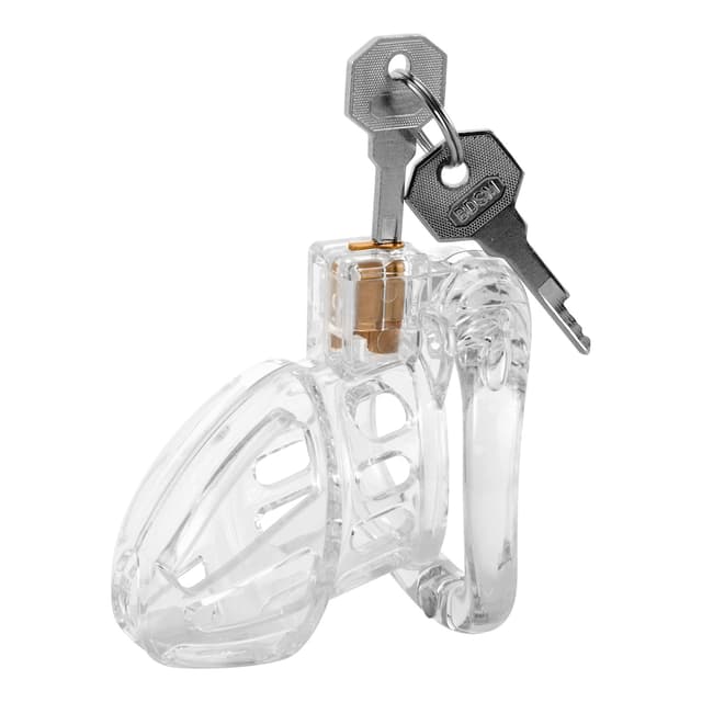 Open Movable Ring Design Chastity Breathable Cage CB Vertical Locks
