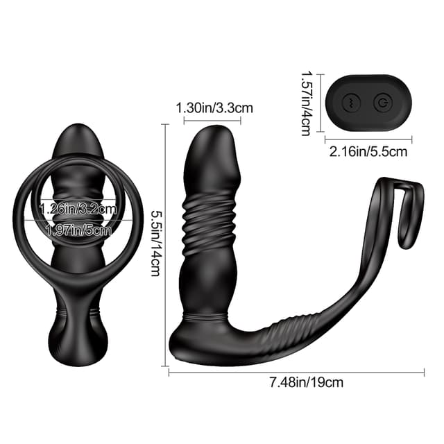 Remote prostate massager 9 insertion and vibration modes