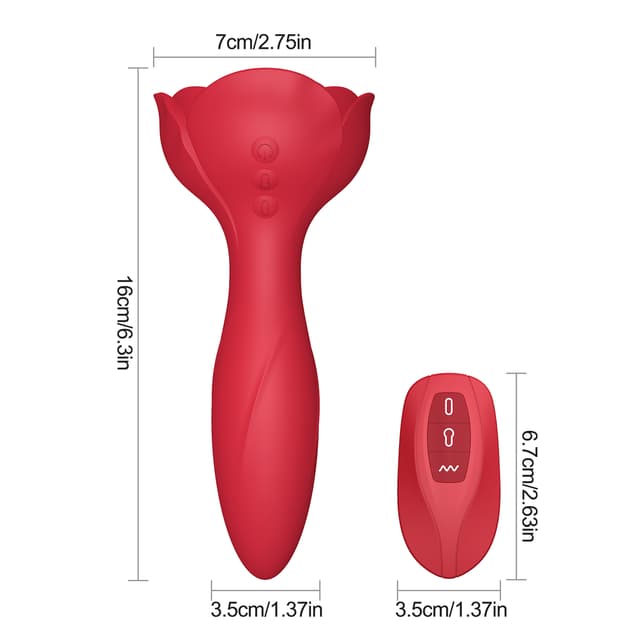 10 Frequency Inflatable Vibrating Rose Anal Plug Prostate Massager