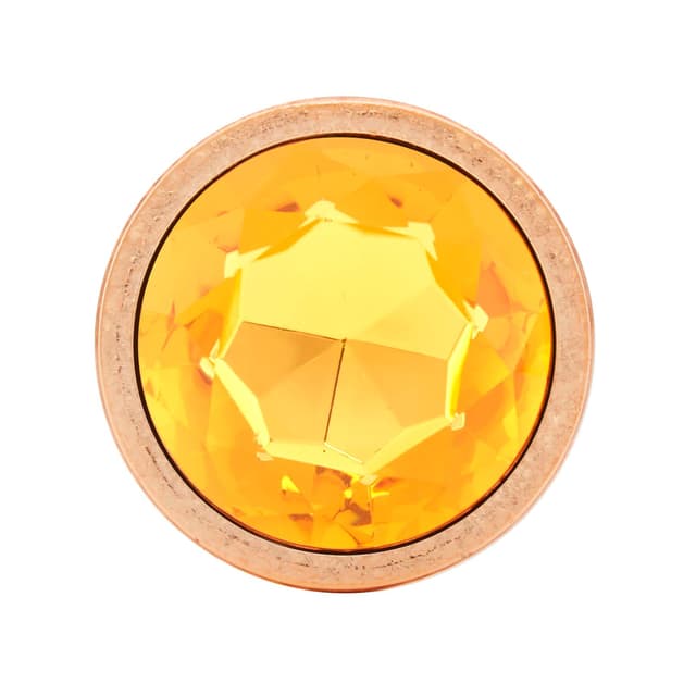 Ice Flower Gold - Round Base Rear Anal Plugs Large, Medium and Small 3-Piece Set