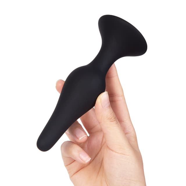 Hands-Free Suction Cup Anal Plugs - Silicone Rear Anal Plugs 5-Piece Set with Enema Anal Rinser