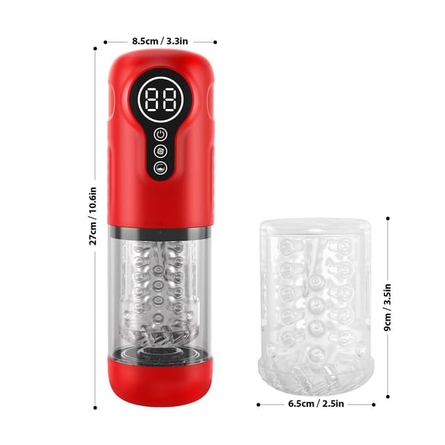 Hands Free Male Masturbator with 7 Thrusting, Rotating, Vibrating Modes for Men