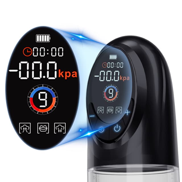 UTIMI Electric Penis Pump – Vacuum & Water Pump with LCD Display, 4 Levels, 9 Modes