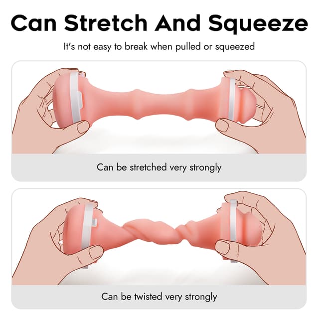 Utimi Lulu Male Masturbator Sleeve - Round-Hole Pocket Pussy Stroker with 3D Texture, TPE Blowjob Sleeve, Realistic Tunnel Design