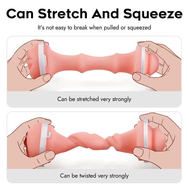 Utimi Lulu Male Masturbator Sleeve - Realistic Pocket Pussy Stroker with 3D Texture, TPE Blowjob Sleeve, Mouth-Shaped Design