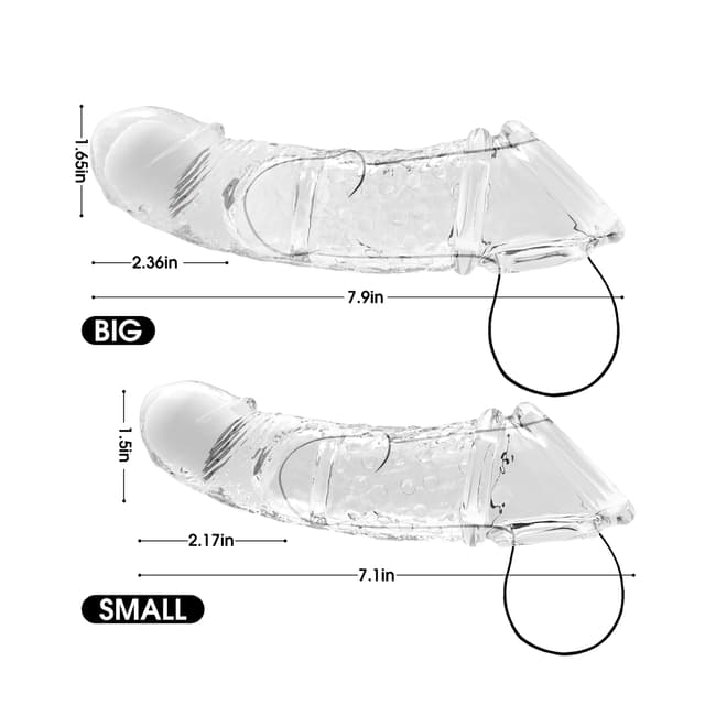 Utimi 4-in-1 Vibrating Penis Sleeve | Dual Size Extender with Remote Control, 10 Modes, Waterproof