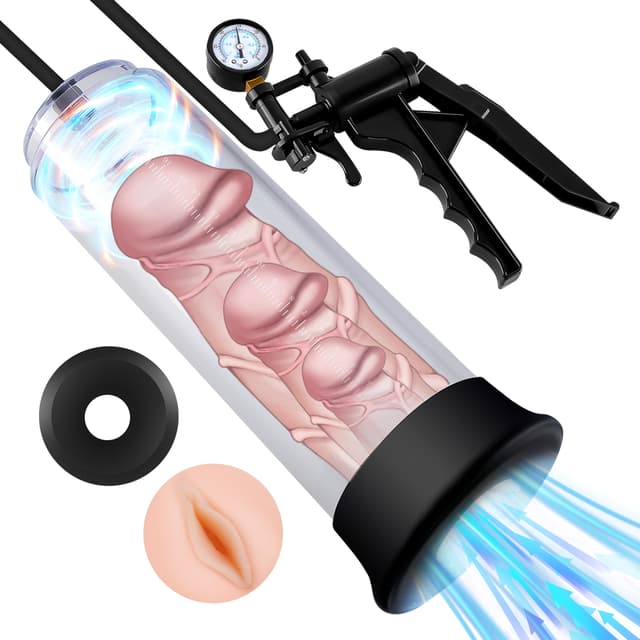 UTIMI Male Vacuum Penis Pump with Lifelike Vagina Sleeve – Enlargement Device for Men