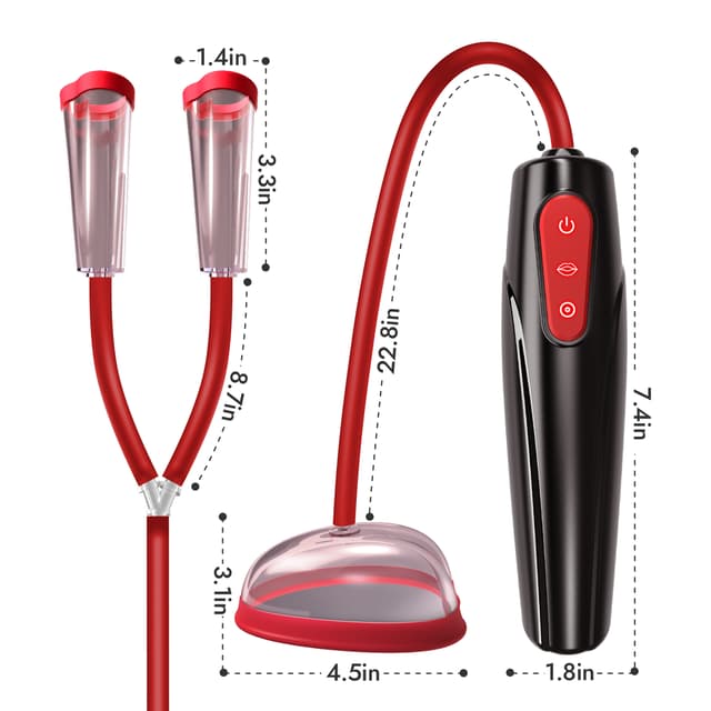 Electric Pussy & Nipple Pump – 3 Suction Levels, 7 Modes Clit Sucker for Women