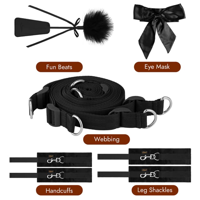 BDSM bed straps Restraints Set