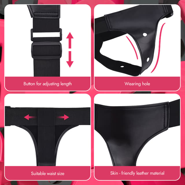 Strap on Dildo - Silicone Removable Control Vibrating Strap-on