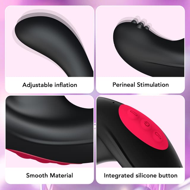 Inflatable Prostate Massager Anal Plug - Remote Control