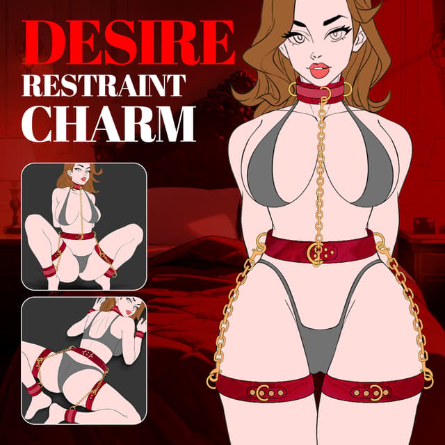 Red 7-Piece BDSM Restraint Kit – Adjustable Bondage Set for Couples