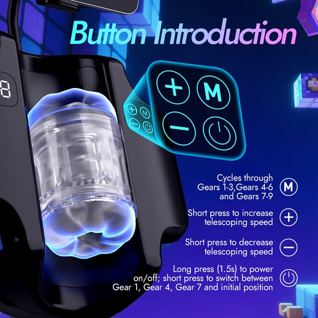 Utimi & Isexse Automatic Thrusting Masturbator – Hands-Free Stroker with Strap, Dual Sleeves & Adjustable Phone Holder
