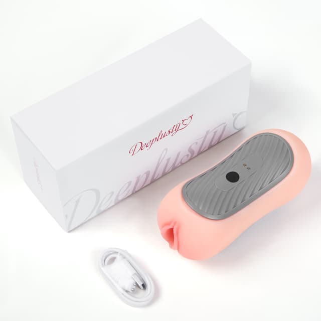 Peanut – Utimi & Deeplusty Dual-Channel Squeezable Male Masturbator, App Vibe & Magnetic Charge