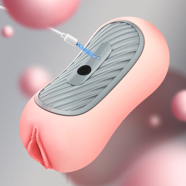 Peanut – Utimi & Deeplusty Dual-Channel Squeezable Male Masturbator, App Vibe & Magnetic Charge