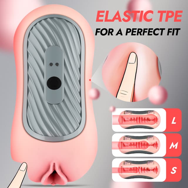 Peanut – Utimi & Deeplusty Dual-Channel Squeezable Male Masturbator, App Vibe & Magnetic Charge